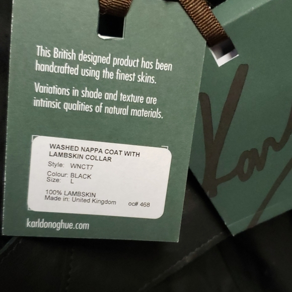 Karl Donohue Lambskin Leather Trenchcoat - Picture 8 of 8